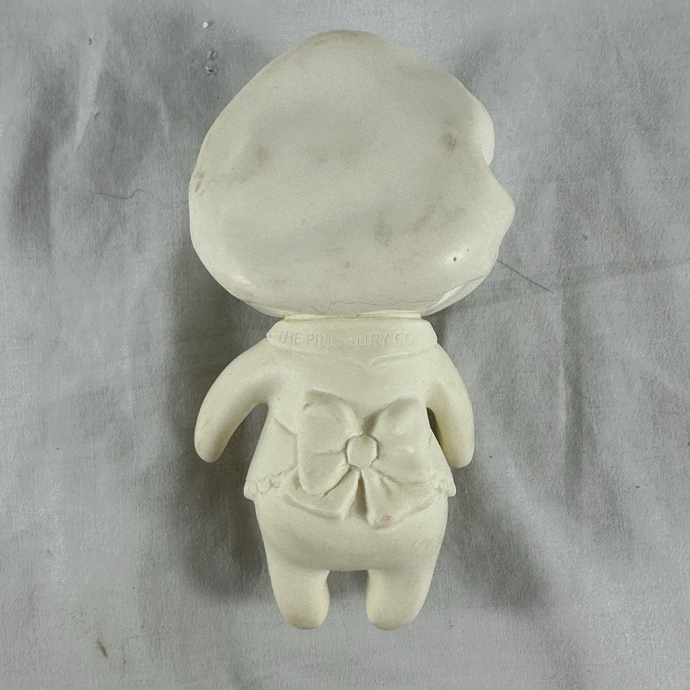 Vintage 1970s Pillsbury Dough Boy 1971 & Girl 1972 Rubber Dolls Poppin Set of 2 - Picture 5 of 16